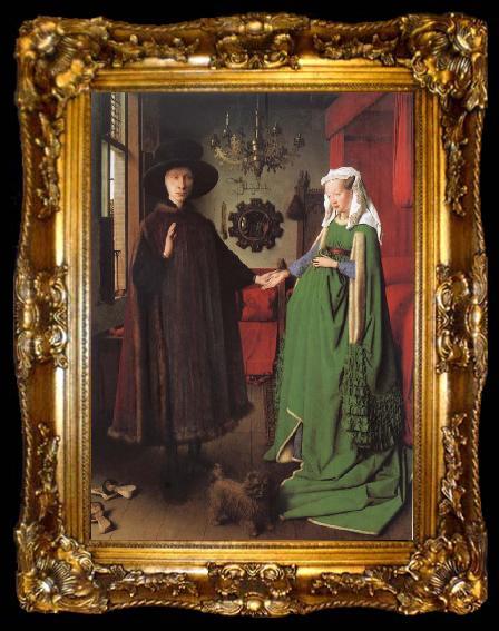 framed  Jan Van Eyck Betrothal of the Arnolfinis, ta009-2